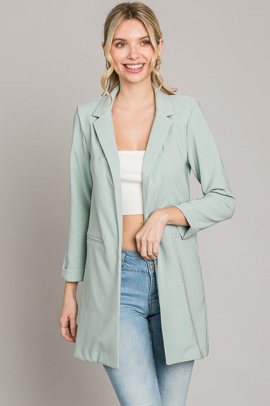 Classic Basic Long Blazer