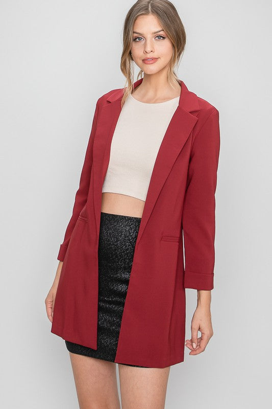 Classic Basic Long Blazer