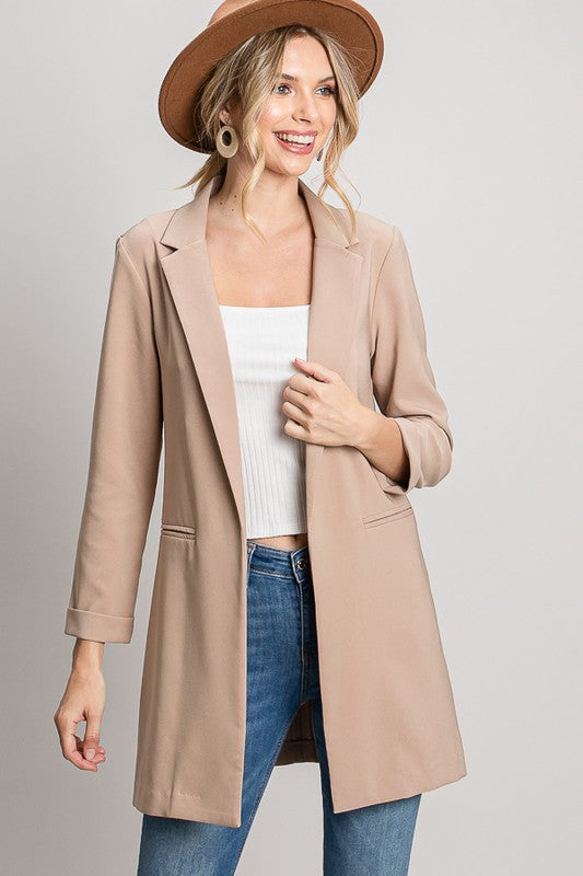 Classic Basic Long Blazer