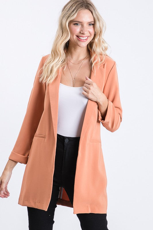 Classic Basic Long Blazer