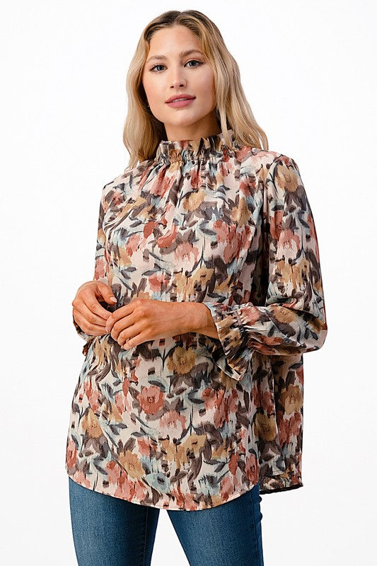 Floral Printed blouse Elastic