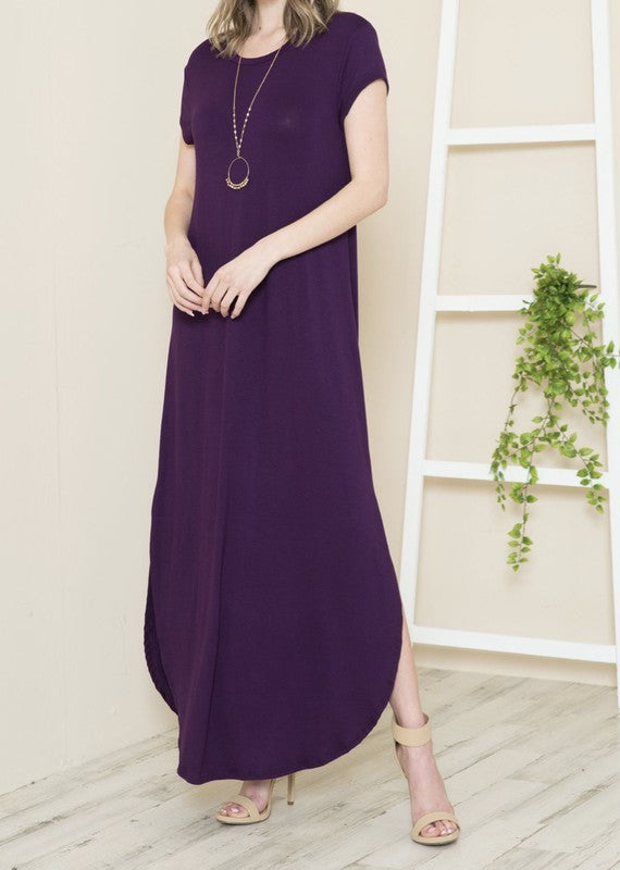 Short Sleeve Maxi Dress