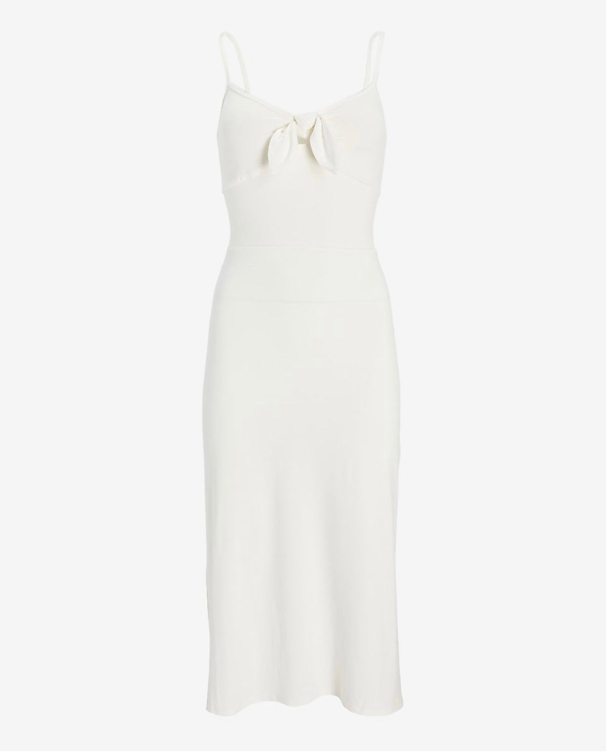 ED SOFT TIE FRONT MIDI DRESS